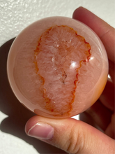 Load image into Gallery viewer, Peach Banded Carnelian Sphere