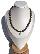 Load image into Gallery viewer, Handmade Rhyolite + Peace Sign Necklace