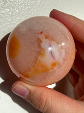 Load image into Gallery viewer, Peach Banded Carnelian Sphere