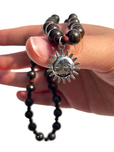 Load image into Gallery viewer, Handmade Bronzite + Sun Necklace NEW!