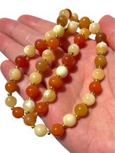 Load image into Gallery viewer, Orange Calcite + Orange Aventurine Handmade Necklace NEW!