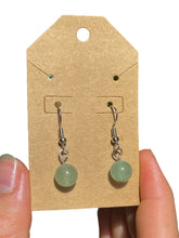 Load image into Gallery viewer, Green Aventurine Beaded Earrings