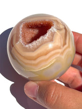 Load image into Gallery viewer, Pink Carnelian Druzy Sphere NEW!