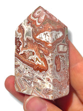 Load image into Gallery viewer, Damaged Pink Crazy Lace Agate Tower