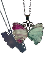 Load image into Gallery viewer, Fluorite Butterfly Necklace NEW!
