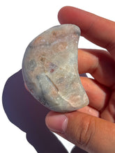 Load image into Gallery viewer, Druzy Pink Amethyst Moon NEW!