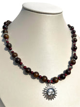Load image into Gallery viewer, Handmade Bronzite + Sun Necklace NEW!