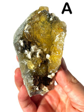 Load image into Gallery viewer, Gold Moscavito Cubic Fluorite Clusters, Choose Your Own