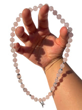 Load image into Gallery viewer, Handmade Rose Quartz + Pegasus Necklace NEW!
