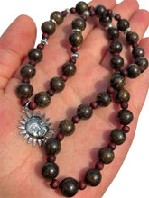Load image into Gallery viewer, Handmade Bronzite + Sun Necklace NEW!