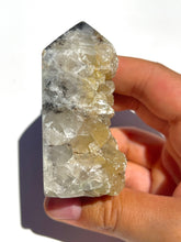 Load image into Gallery viewer, Damaged Golden Druzy Calcite Tower NEW!