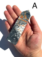 Load image into Gallery viewer, XL Black Marble + Bumble Bee Jasper Towers, Choose Your Own