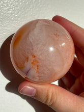 Load image into Gallery viewer, Peach Banded Carnelian Sphere