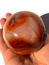 Load image into Gallery viewer, Druzy Carnelian Sphere NEW!
