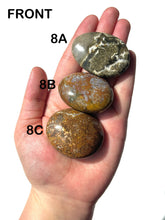 Load image into Gallery viewer, Orbicular Ocean Jasper Palmstones, Choose Your Own