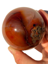 Load image into Gallery viewer, Druzy Carnelian Sphere NEW!