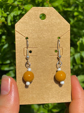 Load image into Gallery viewer, Yellow Mookaite Earrings