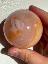 Load image into Gallery viewer, Peach Banded Carnelian Sphere