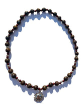 Load image into Gallery viewer, Handmade Bronzite + Sun Necklace NEW!