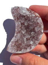 Load image into Gallery viewer, Druzy Pink Amethyst Moon NEW!