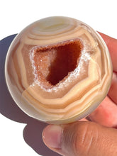 Load image into Gallery viewer, Pink Carnelian Druzy Sphere NEW!