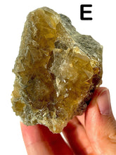 Load image into Gallery viewer, Gold Moscavito Cubic Fluorite Clusters, Choose Your Own