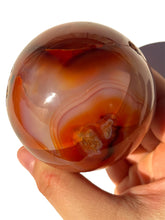 Load image into Gallery viewer, Druzy Carnelian Sphere NEW!