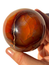 Load image into Gallery viewer, Druzy Carnelian Sphere NEW!