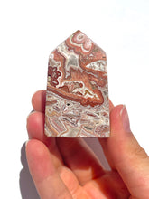 Load image into Gallery viewer, Damaged Pink Crazy Lace Agate Tower