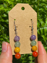 Load image into Gallery viewer, Beaded Crystal Rainbow Earrings