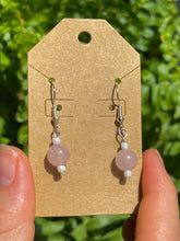 Load image into Gallery viewer, Rose Quartz Earrings