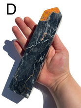 Load image into Gallery viewer, XL Black Marble + Bumble Bee Jasper Towers, Choose Your Own