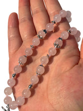 Load image into Gallery viewer, Handmade Rose Quartz + Pegasus Necklace NEW!