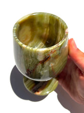 Load image into Gallery viewer, Green Onyx Wine Glass NEW!
