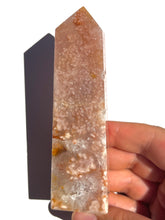 Load image into Gallery viewer, Pink Amethyst + Flower Agate Tower NEW!
