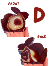 Load image into Gallery viewer, Large Carnelian Druzy Bunnies, Choose Your Own NEW!
