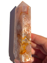 Load image into Gallery viewer, Pink Amethyst + Flower Agate Tower NEW!
