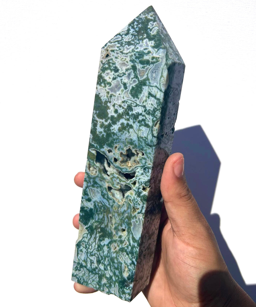 ⊹ XXL Moss Agate Tower ⊹ Choose Your Own ⊹ NEW!