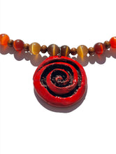 Load image into Gallery viewer, Whimsical Catseye Spiral Necklace NEW!
