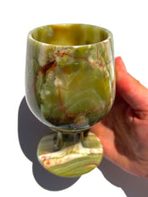 Load image into Gallery viewer, Green Onyx Wine Glass NEW!
