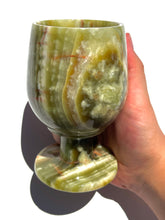 Load image into Gallery viewer, Green Onyx Wine Glass NEW!
