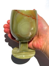 Load image into Gallery viewer, Green Onyx Wine Glass NEW!

