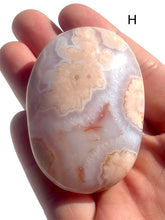 Load image into Gallery viewer, Pink Carnelian + Flower Agate Palmstones, Choose Your Own NEW!
