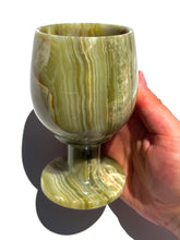 Load image into Gallery viewer, Green Onyx Wine Glass NEW!
