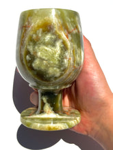 Load image into Gallery viewer, Green Onyx Wine Glass NEW!
