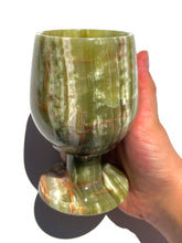 Load image into Gallery viewer, Green Onyx Wine Glass NEW!
