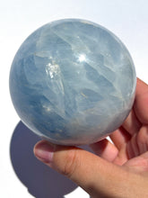 Load image into Gallery viewer, Large Blue Calcite Sphere NEW!
