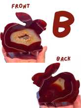 Load image into Gallery viewer, Large Carnelian Druzy Bunnies, Choose Your Own NEW!
