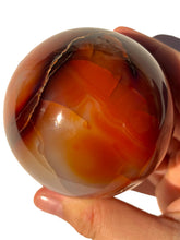 Load image into Gallery viewer, Druzy Carnelian Sphere NEW!
