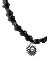Load image into Gallery viewer, Handmade Bronzite + Sun Necklace NEW!
